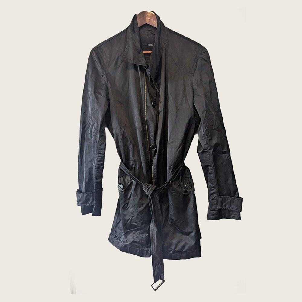 PHILIPPE DUBUC - Satin cotton trench coat - Sz 38